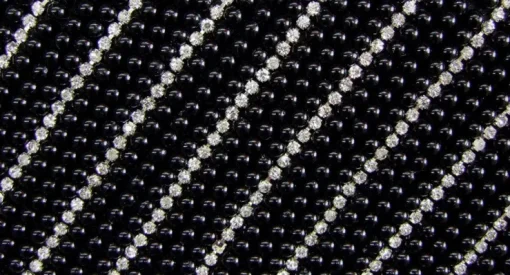 Elegante Damen Clutch Abendtasche "Pearl" - Schwarz