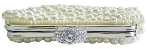 Elegante Damen Clutch Abendtasche "Princess" - Creme