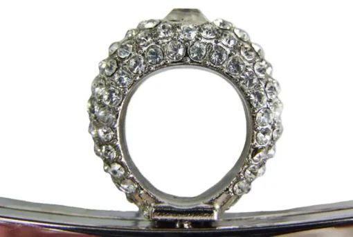 Elegante Damen Clutch Abendtasche "Princess" - Creme