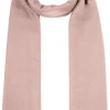 Fransen Schal Stola mit Kaschmir uni - Rosa