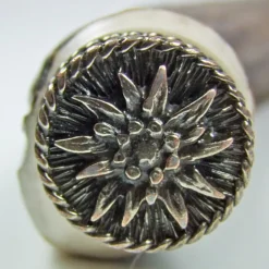 Funk Hirschhorn Flaschenöffner mit Zierkappe | Edelweiß