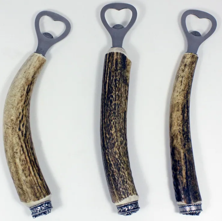 Funk Hirschhorn Flaschenöffner mit Zierkappe | Wildschwein