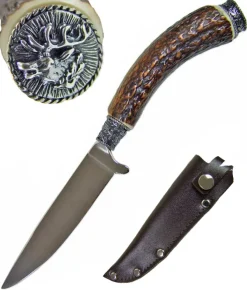 Funk Hirschhorn Trachtenmesser mit Zierkappe - Rothirsch