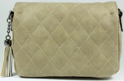 Gesteppte Handtasche Alessia - Taupe