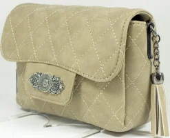Gesteppte Handtasche Alessia - Taupe