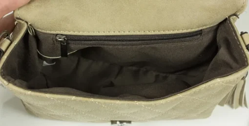 Gesteppte Handtasche Alessia - Taupe