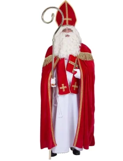 Goldener Sankt Nikolausstab Bischofstab - Metall 200 cm | Hirtenstab Weihnachten