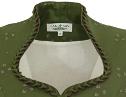 Hiebaum Damen Dirndl "Isalie" - Traditionell | Grün Lila 60cm