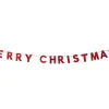 Holz Girlande mit Schriftzug "Merry Christmas" 190x10 cm | 12459 - Rot