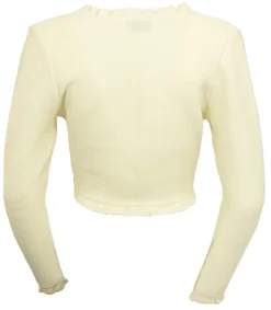 Huber Trachten Damen Strick Bolero "Franja" | Cremeweiß