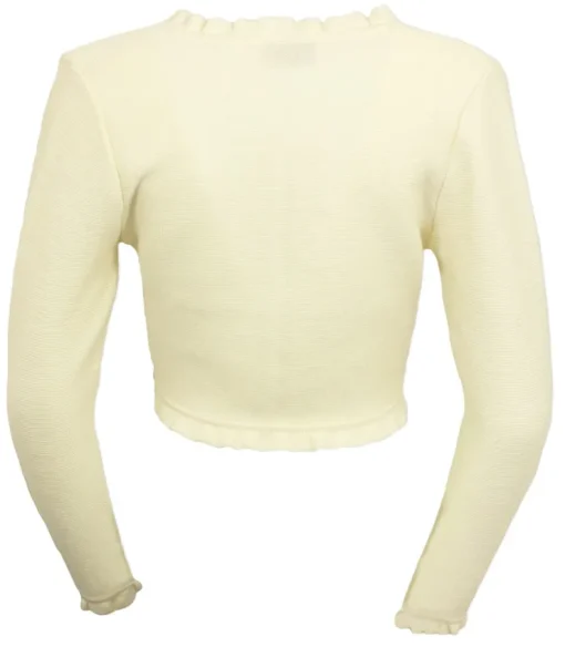 Huber Trachten Damen Strick Bolero "Franja" | Cremeweiß