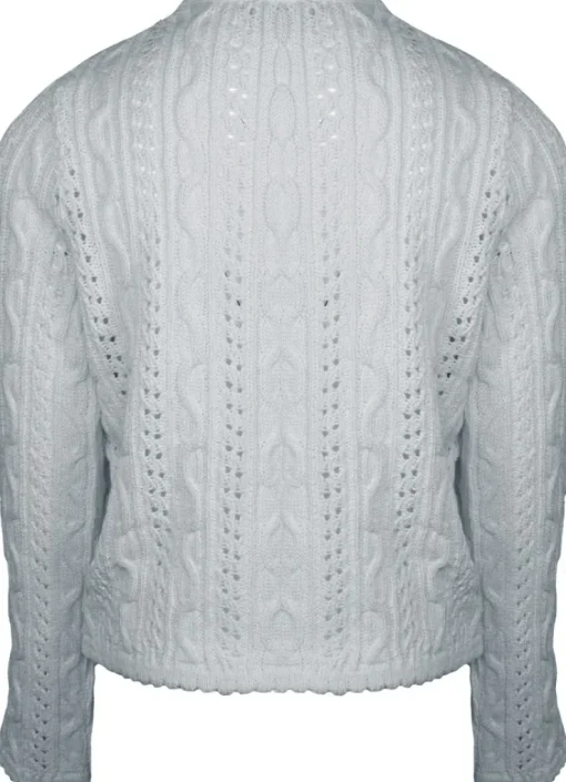 Huber Trachten Strickjacke "Alia" für Mädchen | Silber Grau