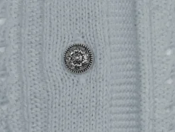 Huber Trachten Strickjacke "Alia" für Mädchen | Silber Grau