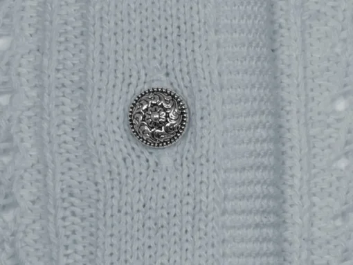 Huber Trachten Strickjacke "Alia" für Mädchen | Silber Grau