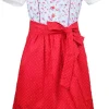 Isar-Trachten Dirndl "Paula" 3-tlg. mit Bluse 64296 | Hellblau Rot