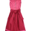 Isar-Trachten Jugend Dirndl "Milla" 43644 | Rot Rosa