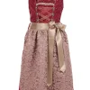 Isar-Trachten Jugend Dirndl "Vanessa" Spitzenschürze 64641 | Bordeaux Altrosa