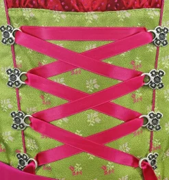 Isar-Trachten Jugend Dirndl "Clarissa" | Grün Pink