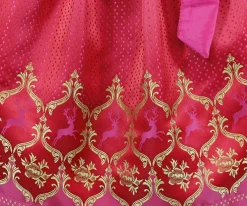 Isar-Trachten Jugend Dirndl "Clarissa" | Grün Pink