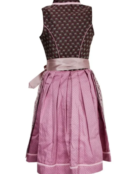 Isar-Trachten Jugend Dirndl "Beatrice" Spitzenschürze 63652 | Beere Rosa
