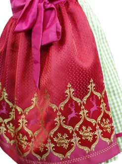 Isar-Trachten Jugend Dirndl "Clarissa" | Grün Pink