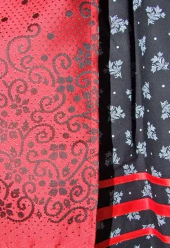 Isar-Trachten Jugend Dirndl "Ava" 2-tlg. | Schwarz Rot