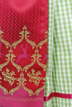 Isar-Trachten Jugend Dirndl "Clarissa" | Grün Pink