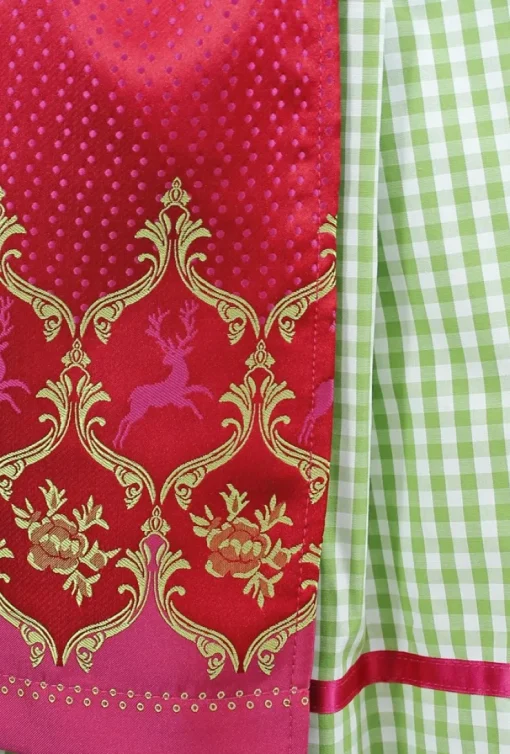 Isar-Trachten Jugend Dirndl "Clarissa" | Grün Pink