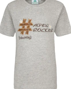 Isar-Trachten Jungen T-Shirt "Alpenrocker" 52757 | Grau