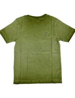 Isar-Trachten Jungen T-Shirt mit Hirschmotiv 52780 | Olivgrün