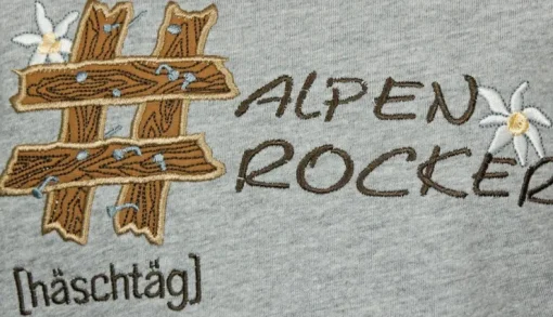 Isar-Trachten Jungen T-Shirt "Alpenrocker" 52757 | Grau