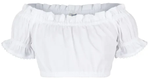 Isar-Trachten Kinder Carmen Dirndlbluse "Alina" 70729 | Weiß