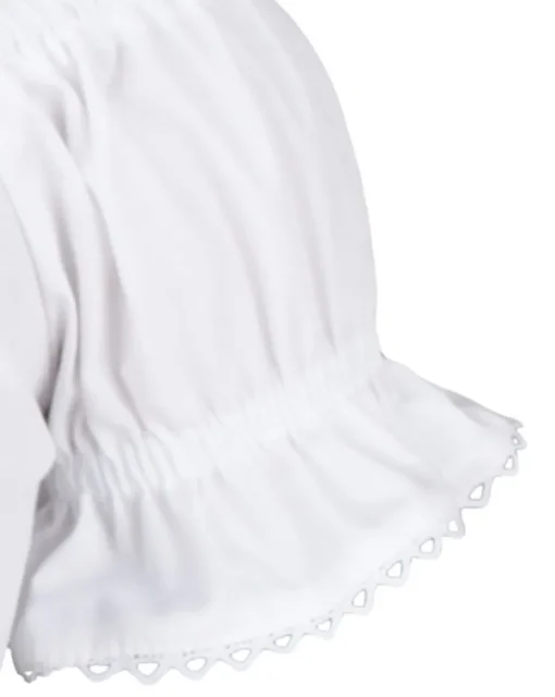 Isar-Trachten Kinder Carmen Dirndlbluse "Alina" 70729 | Weiß