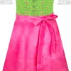 Isar-Trachten Kinder Dirndl "Mandy" 3-tlg. mit Bluse 64143 | Festlich Pink Grün