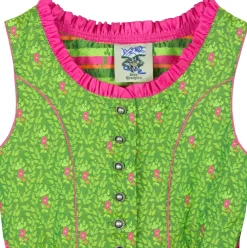 Isar-Trachten Kinder Dirndl "Mandy" 3-tlg. mit Bluse 64143 | Festlich Pink Grün