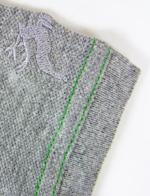 Isar-Trachten Kinder Poloshirt "Benjamin" mit Hirschstickerei | Grau