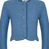 Isar-Trachten Kinder Strickjacke "Amy" 47068 | Jeansblau