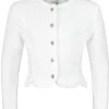 Isar-Trachten Kinder Strickjacke "Amy" 47068 | Weiß