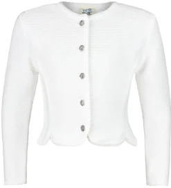 Isar-Trachten Kinder Strickjacke "Amy" 47068 | Weiß