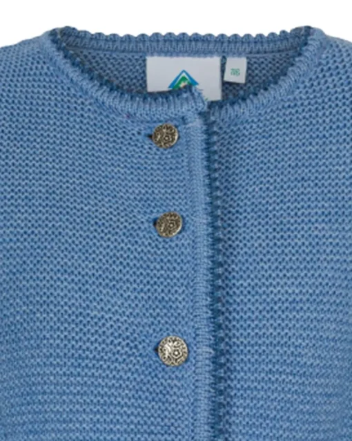 Isar-Trachten Kinder Strickjacke "Amy" 47068 | Jeansblau