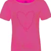 Isar-Trachten Kinder T-Shirt mit Strass Herz 52763 | Pink - Mädchen Oberteil