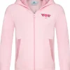 Isar-Trachten Mädchen Sweatshirt Hoodie mit Stickerei 57303 | Rosa