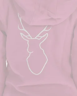 Isar-Trachten Mädchen Sweatshirt Hoodie mit Stickerei 57303 | Rosa
