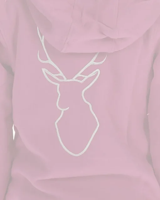 Isar-Trachten Mädchen Sweatshirt Hoodie mit Stickerei 57303 | Rosa