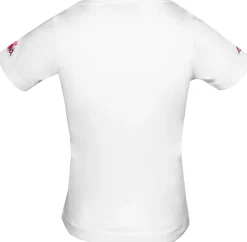 Isar-Trachten Mädchen T-Shirt "Reh" mit Stickerei 52766 | Weiß Pink