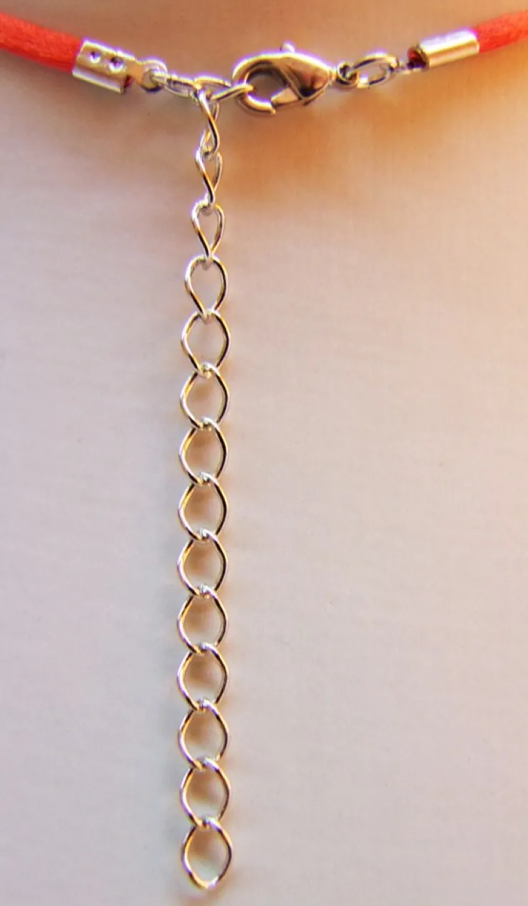 Kinder Trachten Halskette mit Edelweiß Rot