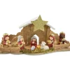 Kinderkrippe Weihnachtskrippe mit LED Beleuchtung | 12476
