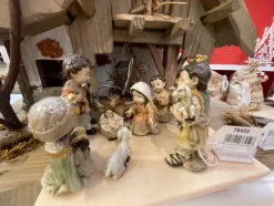 Kinderkrippenfiguren Set 11-tlg. 3,0 - 7,5 cm Naturfarben Weihnachtskrippe | 78459