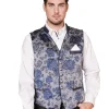 Krüger BUAM Trachten Weste "Dustin" 951466 | Grau Blau