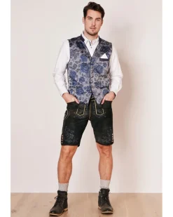 Krüger BUAM Trachten Weste "Dustin" 951466 | Grau Blau